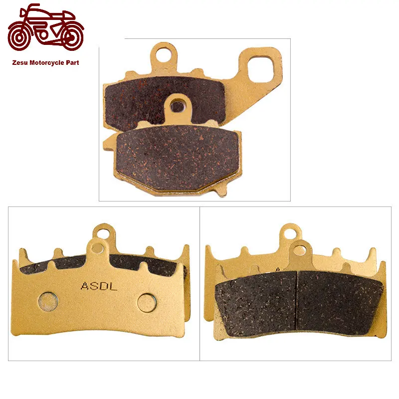 

Motor Bike Front and Rear Brake Pads For Kawasaki ZX-6R 1998-2001 ZX6R 2002 ZX-9R 1994-2001 #c