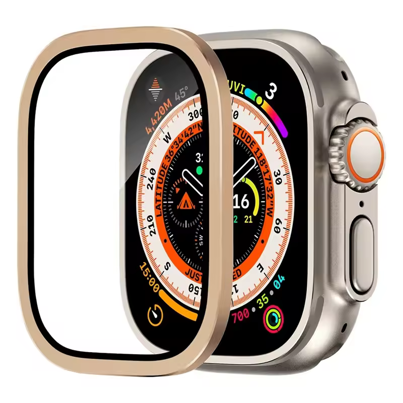 Aluminium Alloy Case+Tempered Glass for Apple Watch Ultra 2 49mm Anti-Scratch Screen Protector for iWatch Ultra 49mm Cover Film - Image 17