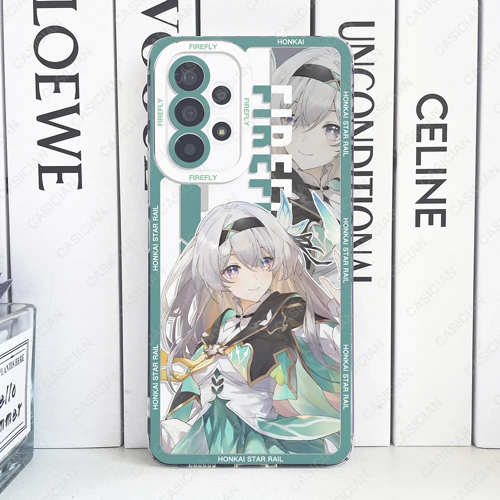 Honkai Star Rail Boothill Aventurine Robin Phone Case For Samsung Galaxy S24 Plus S21 FE S22 S23 Ultra A53 A52 A54 A55 5G Cover