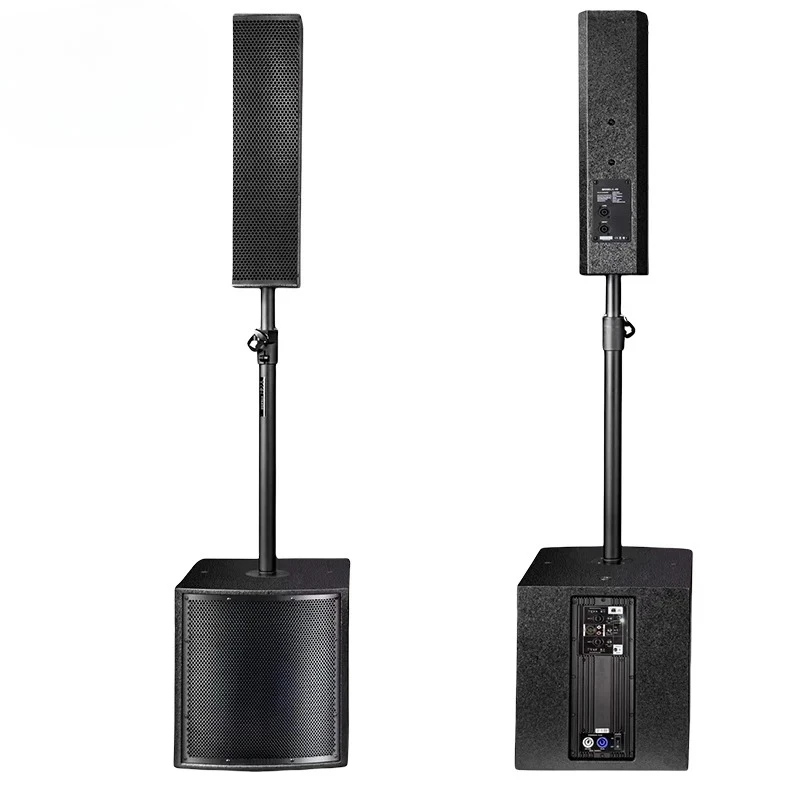 مجموعة سماعات عمود الجهير التي تعمل بمضخم الصوت النشط الأفضل مبيعًا لنظام مكبر الصوت العمودي النشط لحفلات الزفاف المحمولة PA