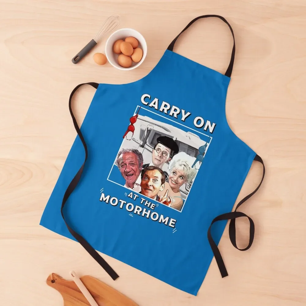 

Motorhomes - Motorhome Novelty Gifts - Motorhome Warming Gifts - Carry On At Motorhome Apron Cooking Clothes chefs Salon Apron