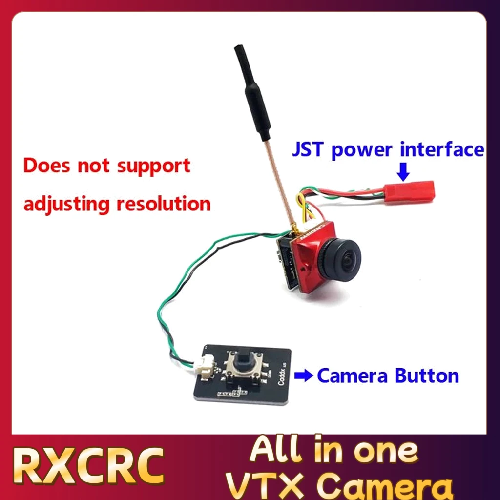 RXCRC 5.8G Module transmitter 400mW VTX Caddx Ratel 2 V2 Camera all in one,FPV 3 inch Goggles.For RC Multicopter FPV Drone Part.