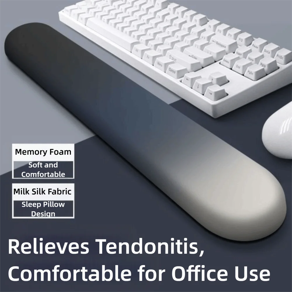 

New Memory Cotton Keyboard Hand Rest Gradient Comfortable Wrist Support Ergonomics Keyboard Support Boys and Girls