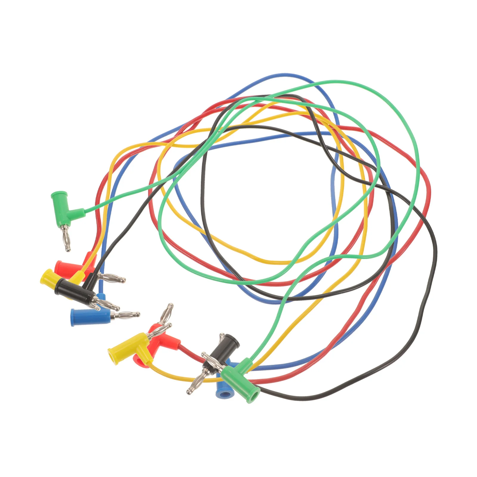 

5Pcs Banana to Banana Plug Test Lead Cable Reliable PVC Copper Material Multimeter Leads for Electrical Testing