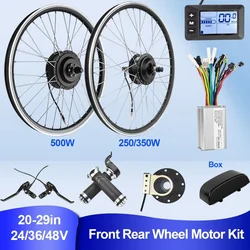 Ebike Wheel Motor 36V 48V 500W 350W 250W Rear Front Wheel Hub Motor for Electric Bike Conversion Kit 26in 28in