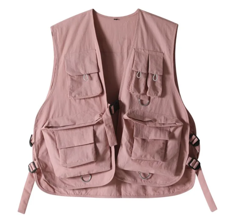 

2024 Men's Loose Multi-Pocket Workwear Vest Outdoor Mechanical Style Leisure Vest