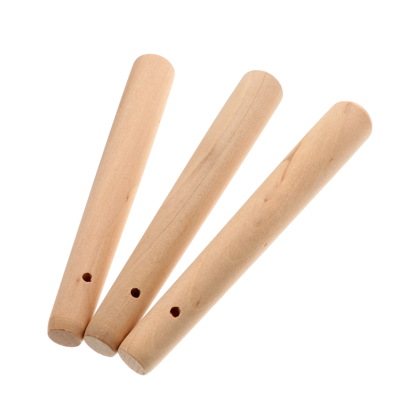 3 Pcs Wooden Grinding Rod for Baby Food Muddler Bar Blenders Tool Medicine Masher