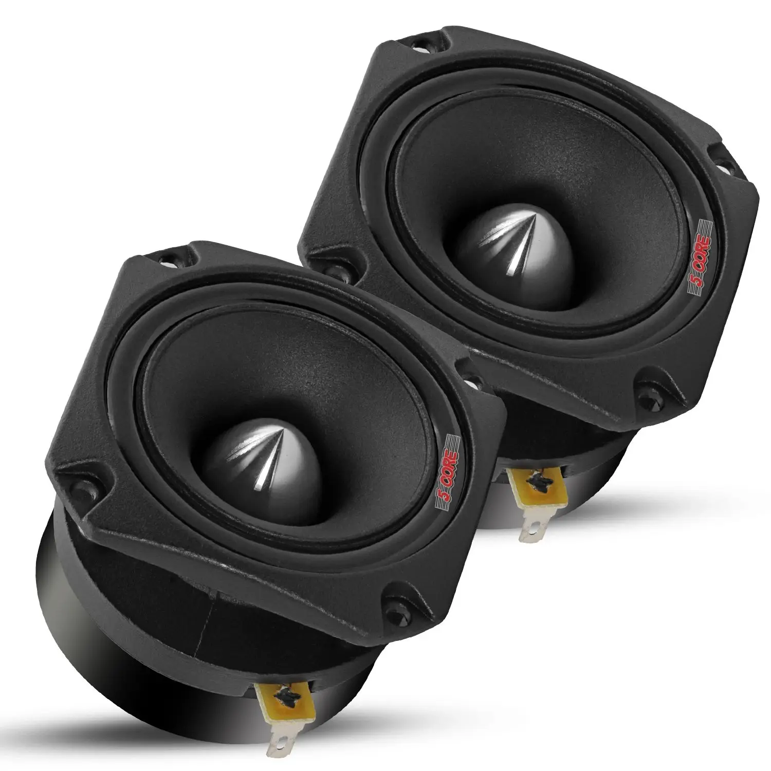 

DB 5 Core 3.5 Inch Aluminum Super Bullet Tweeters 600W Combined Peak 4 Ohm Car Audio Speakers Pair for Sound Enhancement in Cars
