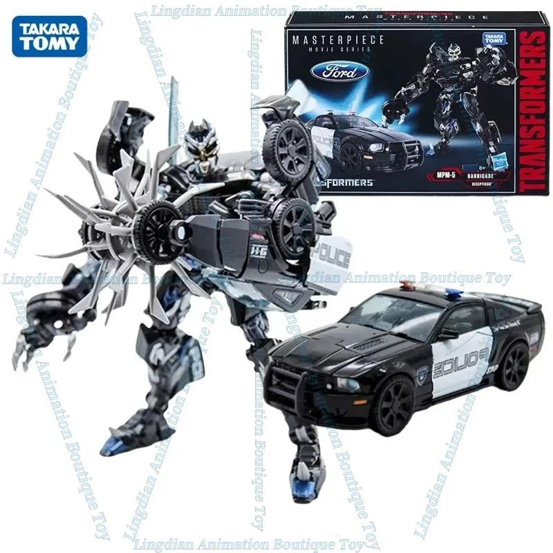 In Stock TAKARA TOMY Transforming Toys Masterpiece Movie 5 MPM05 MPM-05 Barricade Master Class Action Figure Toy Collection Gift