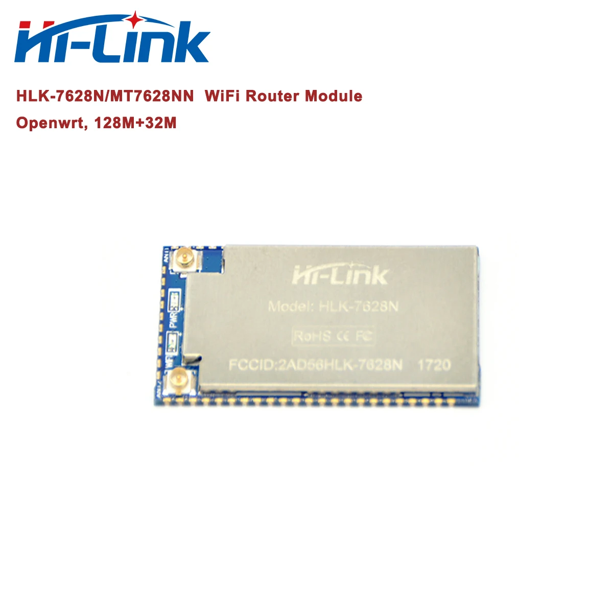 20pcs OEM/ODM Hi-Link Original MT7628NN/HLK-7628N OpenWrt WiFi Router Module 300Mbps CE FCC RoHs Free Ship