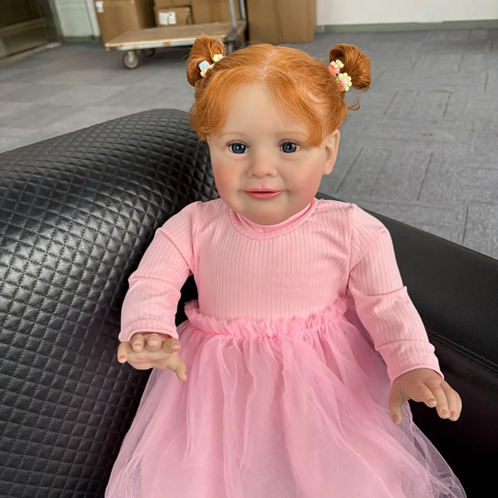 65CM 26 cali Duża Lalka Reborn Niemowlę Dziewczynka Popularna Zoe Ręcznie Malowana z Widocznymi Żyłkami Bonecas Bebe Reborn Realistyczna