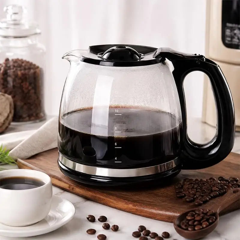 12-Cup Clear Coffee Carafe for Home Brewing and Serving, Glass Coffee Pot with Brewing, and Everyday Kitchen Use for Drips A2BB