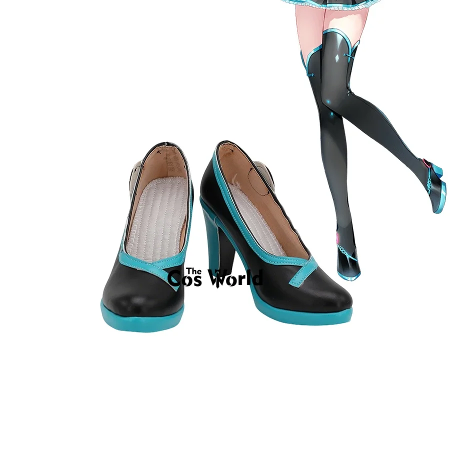 

Miku V4 10th Anniversary Anime Customize Cosplay High Heels Shoes