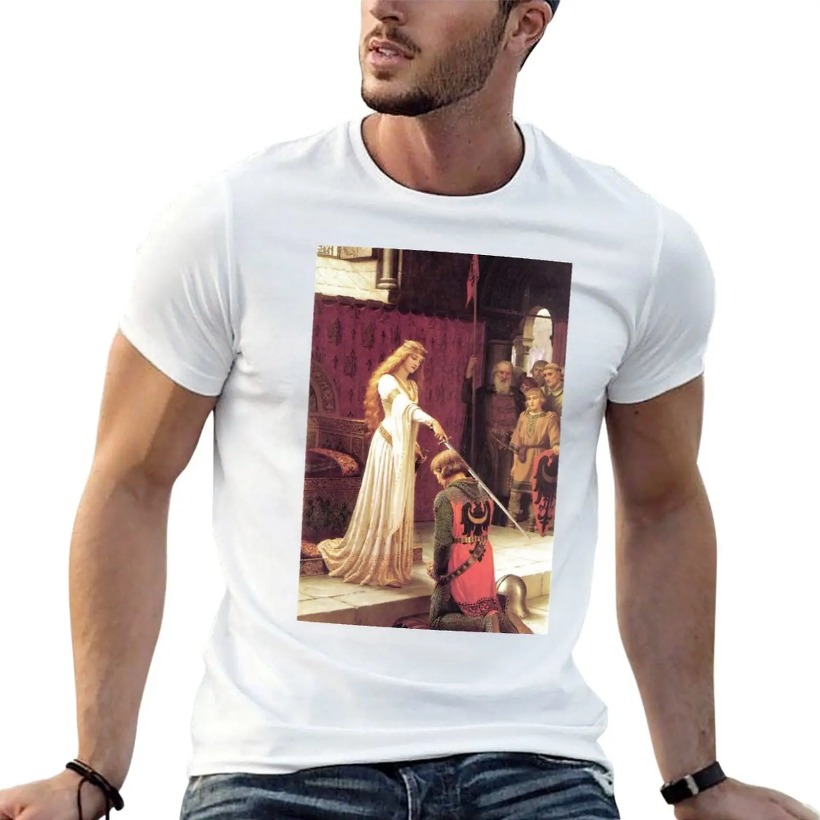 

Knight t man shirts for man t a shirts Guinevere creating tees T-Shirt graphic cotton