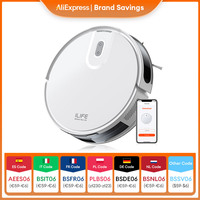 ILIFE V20 Robot Vacuum Cleaner, 5000Pa suction, SOF LiDAR Smart Navigation, APP Control, Customizable cleaning, Self charging