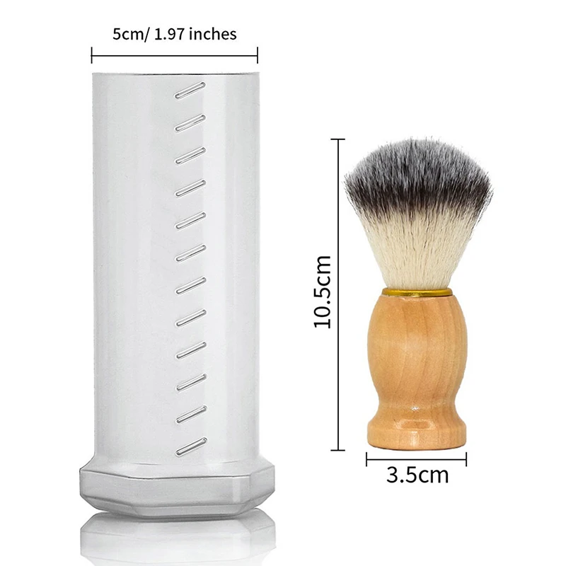 Shaving Brush Travel Case for Brushes Shave Holder Lightweight Travel Tube for Festival Boyfriend