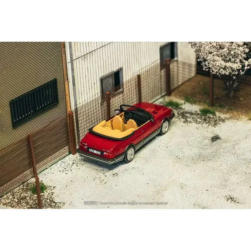 プレセール TW 1:64 サーブ 900 ターボ コンバーチブル レッド ダイキャストカー モデル コレクション おもちゃ Tarmac Works