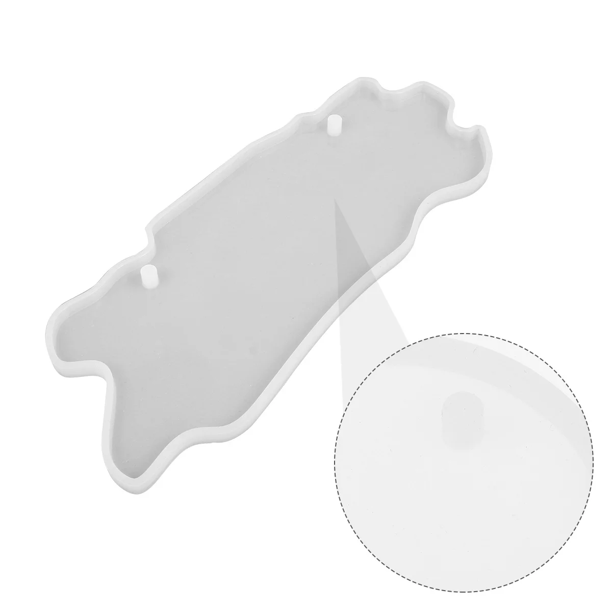 

1 шт., силиконовая форма для дверной пластины, сделай сам, белая гибкая форма для рукоделия с высокой прозрачностью для дверной подвесной бирки ручной работы, эпоксидная смола