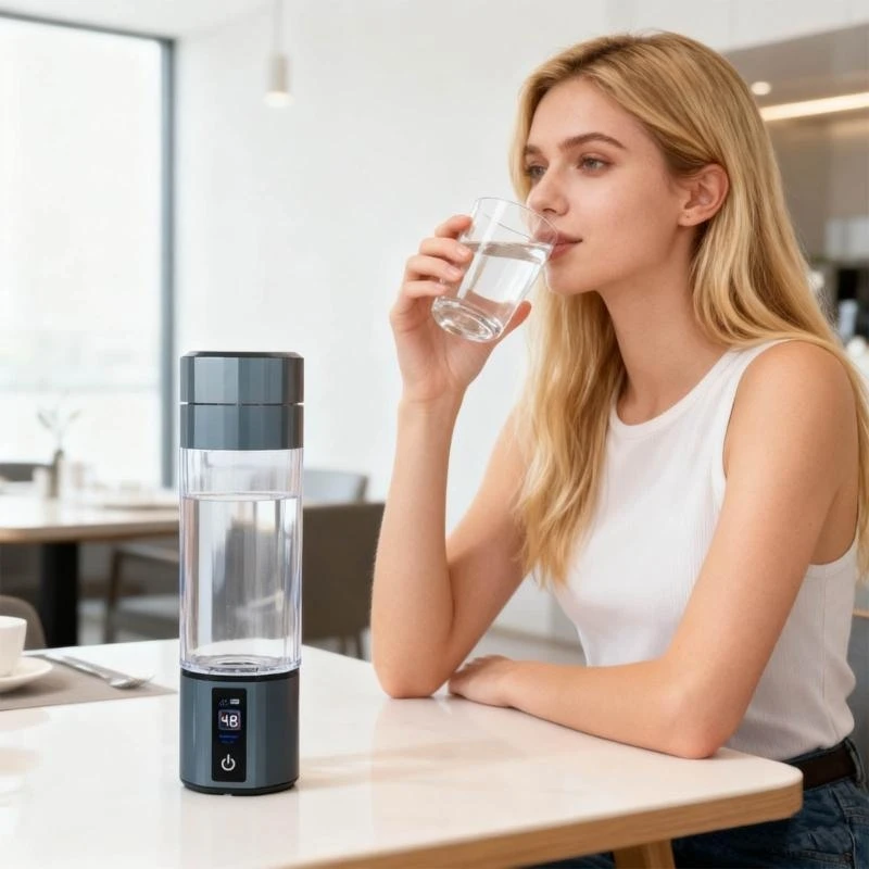 

Бутылка для воды с высоким содержанием боросиликатного стекла с функцией автоматического электролиза для ежедневного увлажнения