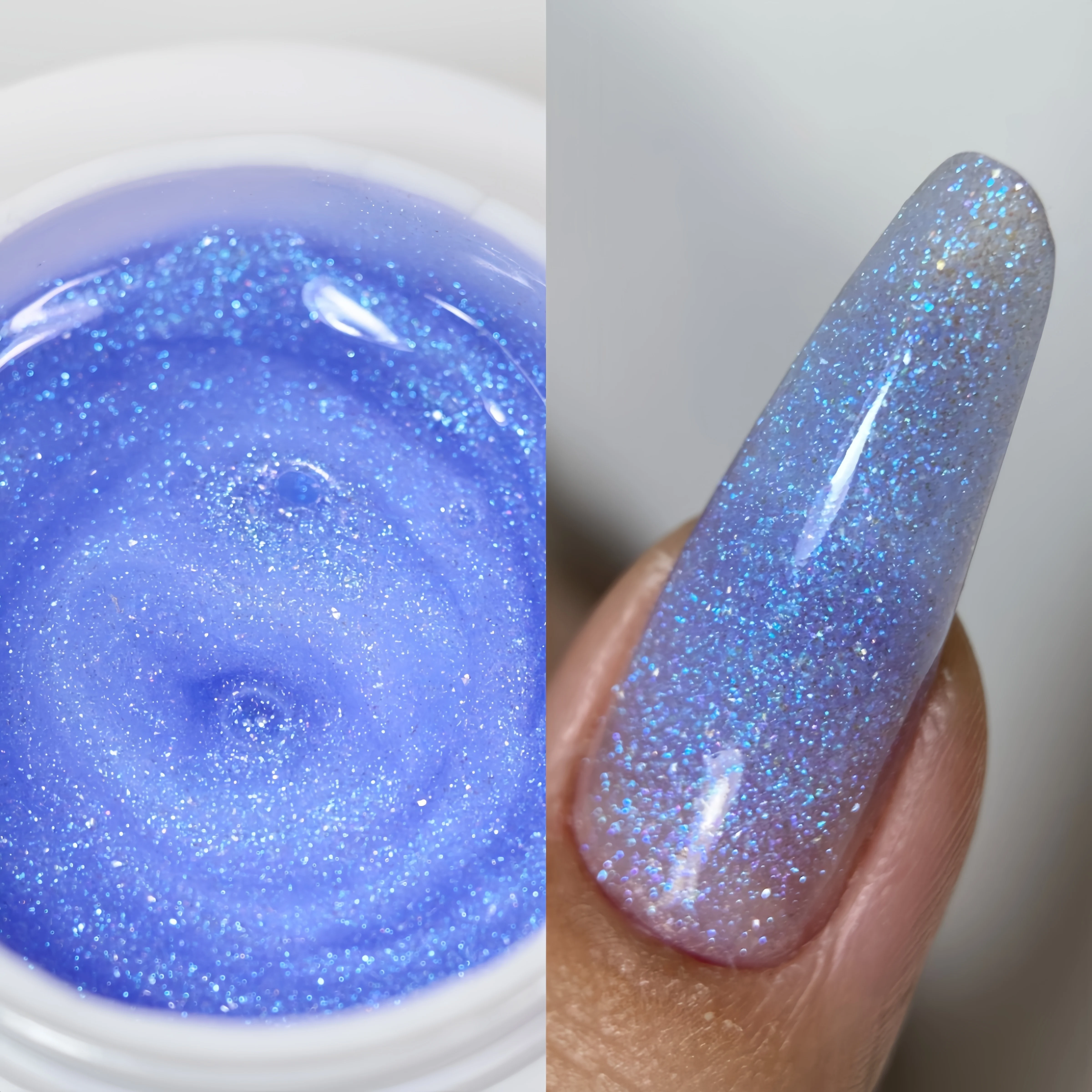 MSHARE 50g Shimmer Acrylic Gel TPO Free Glitter Shiny Extension Acryl Hard Gel Nails Sculpting Construction Jar