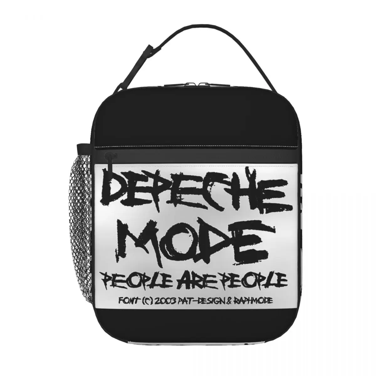 Kawaii Depeches DM Mode Musician World Tour Insulated Lunch Bag for Women Kids Portable Food Boxes Thermal Lunch Box Tote
