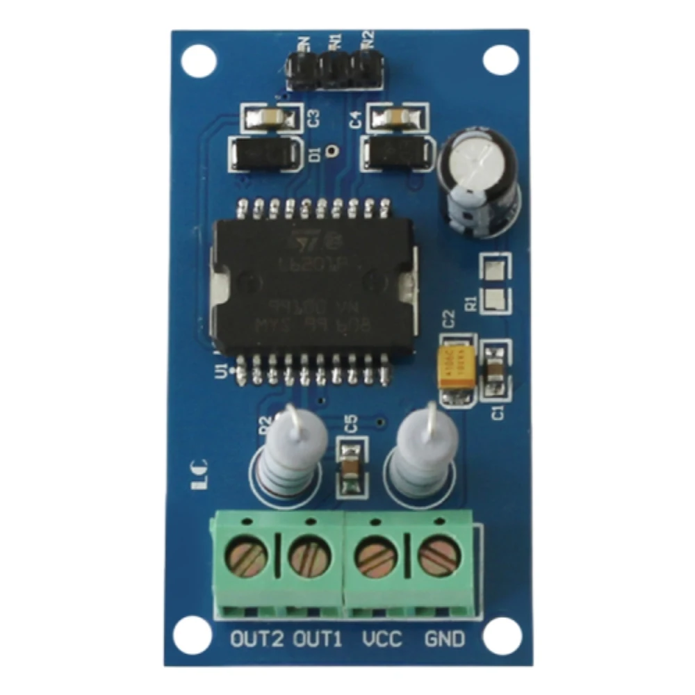 L6201 DC Motor Drive Module MCU 4A 20W Max DC Motor Control Board Motor Forward and Reverse Controller for 7.2-30V DC Motor