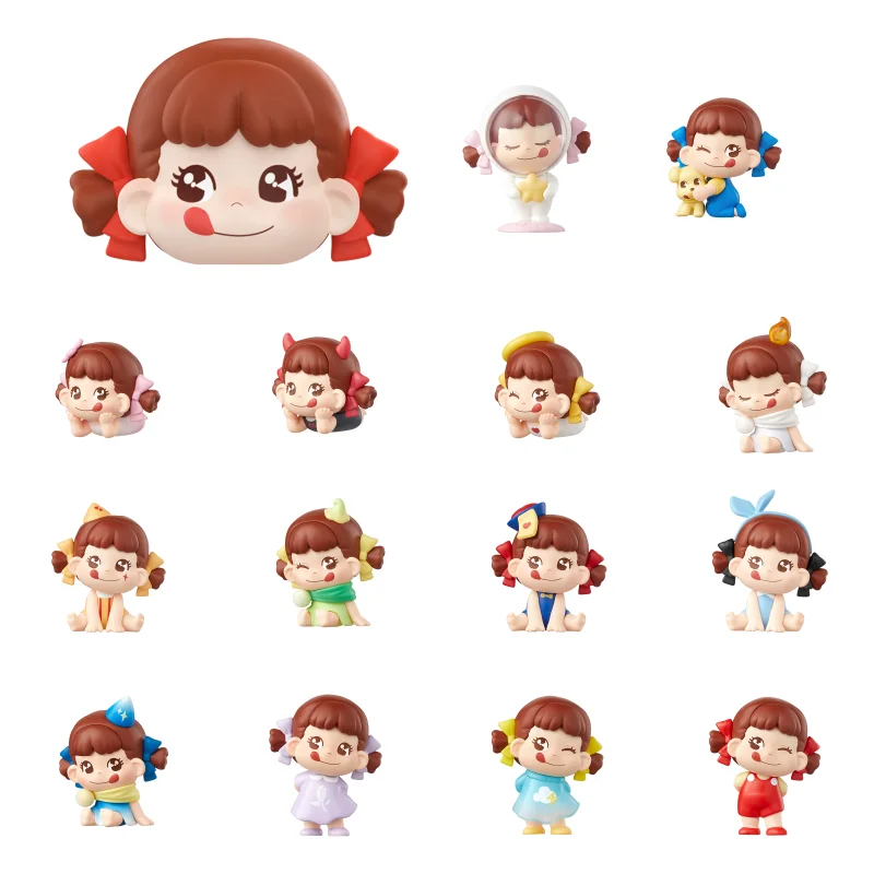 Funism PEKO's Tiny World Qface Blind Box Mini Figure Model Toy Cute Collectible Holiday Gift Decor Desktop Display