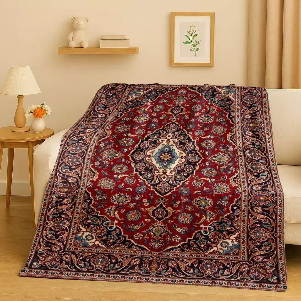 Manta de franela bohemia de pavo persa de lujo 3D, manta de felpa muy suave y cálida para el hogar, dormitorio, cama, sofá, funda, regalo de oficina para niños