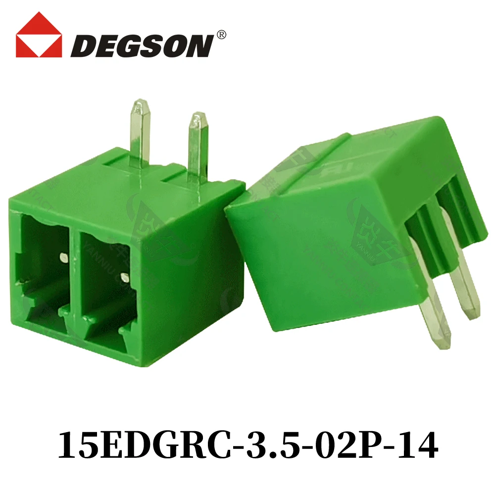 

10Pcs DEGSON 15EDGRC-3.5-04P-14-00ZH 15EDGRC-3.81 Pluggable PCB Terminal Block Connector KF15EDGRC 2P~12P MC1.5-G Phoenix