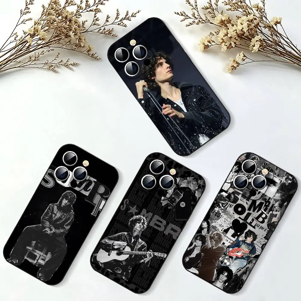 Singer S-Sombr Slim Black Shockproof Phone Case For IPhone 17 16 15 14 13 12 11 X XR XS Max Pro Max Plus Mini