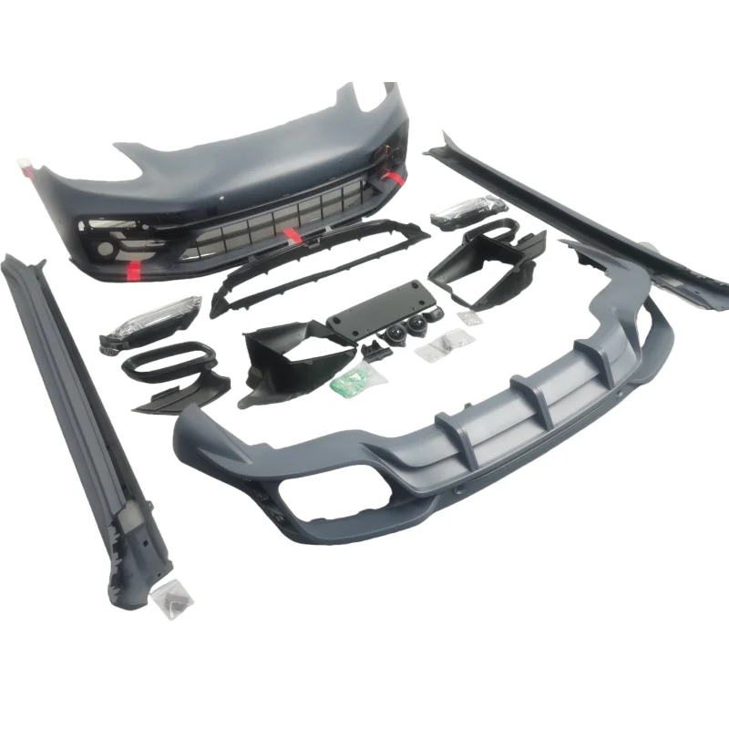 

High Quality Body Kit for 17-23 Panamera 971 Upgraded Turbo S Style Semi Carbon Fiber Front and Rear Bumper Side Edges