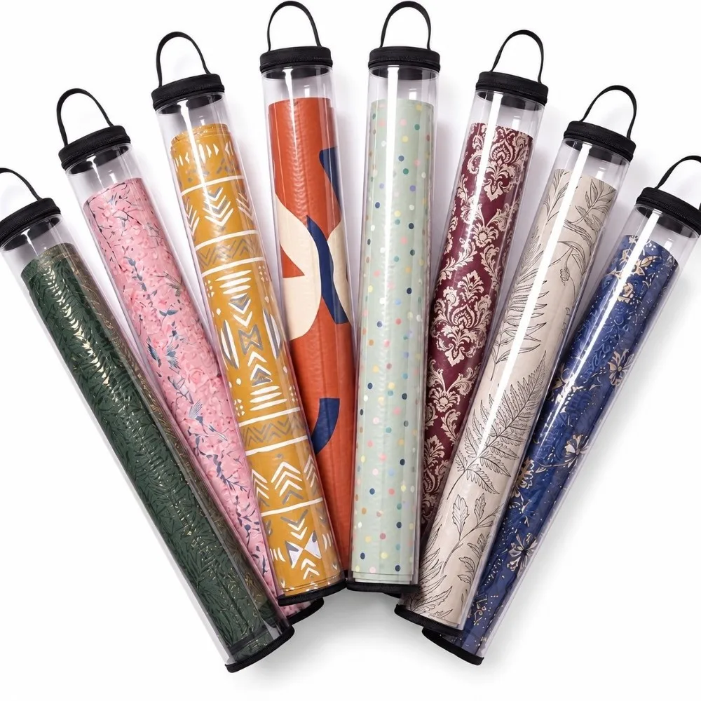 PVC Mahjong Mat Case Dustproof Carry Handle Mahjong Roll Storage Bag Hanging Loop Transparent Mahjong Mat Holder