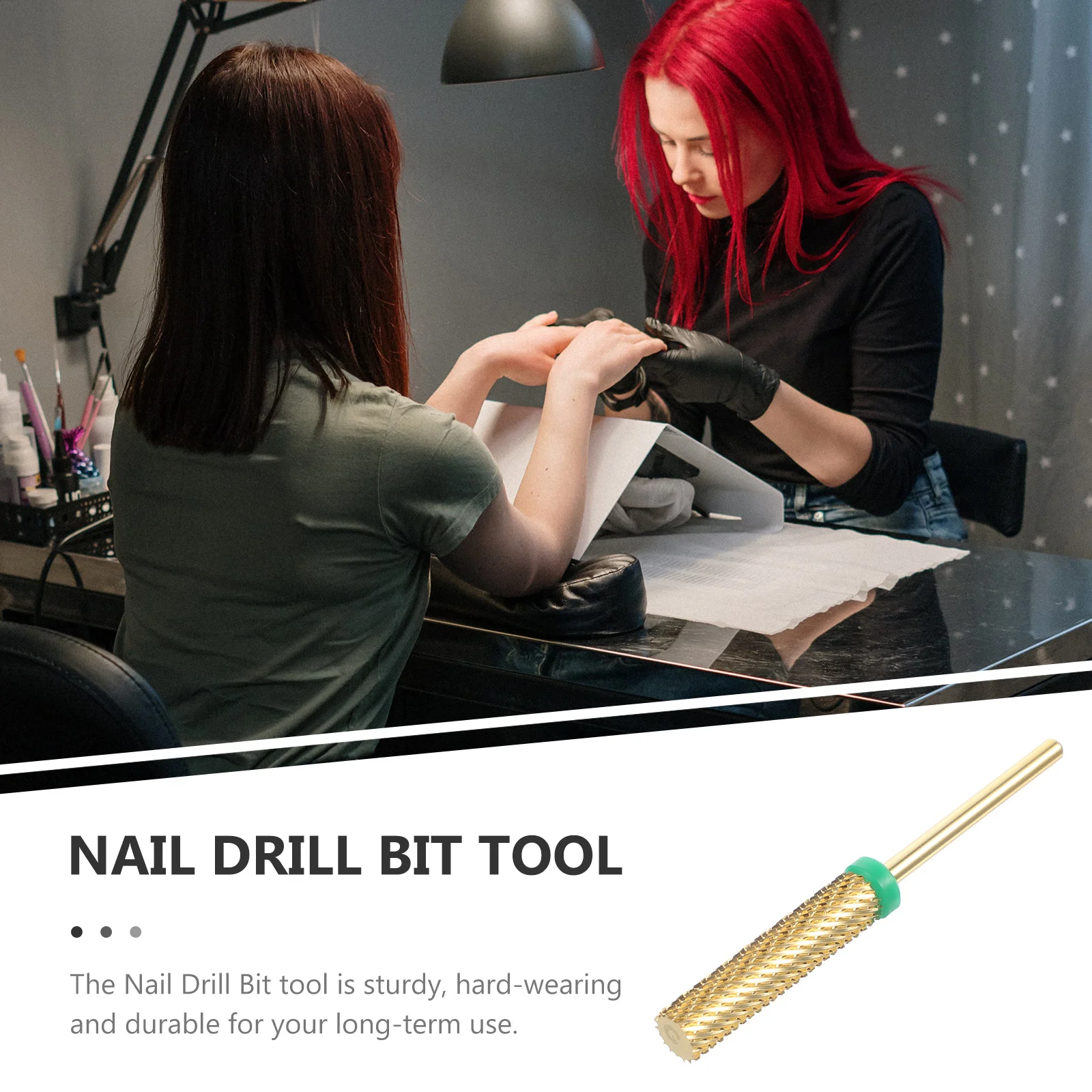 

Nail Drill Bit Manicure Grinding Head Hard-Wearing Carbide Bit for Acrylic Nails Professional Nail Art Accessory