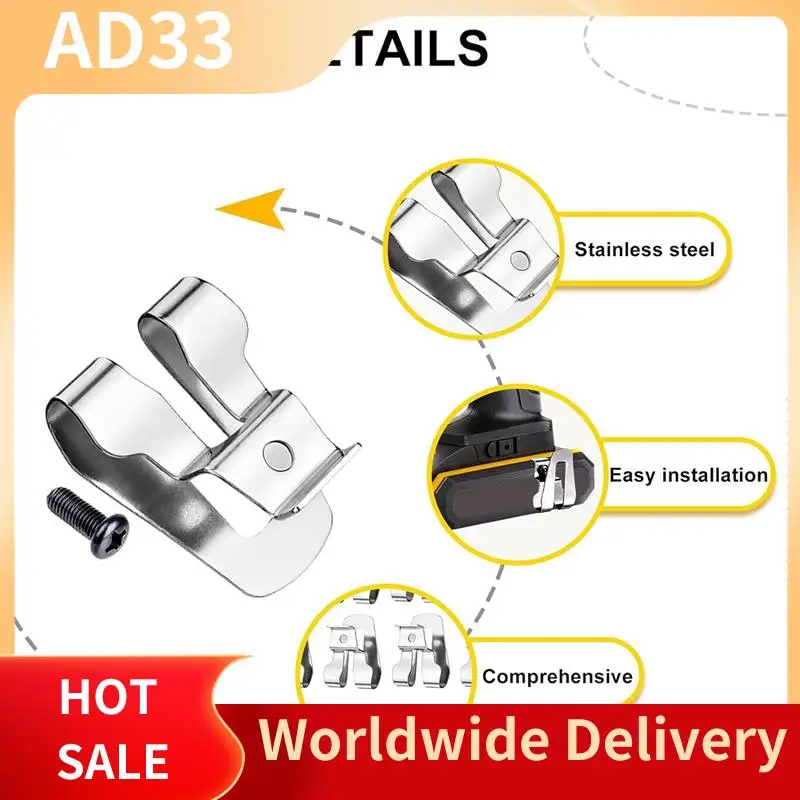 

Top Deals 8 Piece Belt Clip For Ryobi Belt Hook With Screw Silver For Ryobi And Ridgid 18 Volt Tools 633586002, For Ryobi