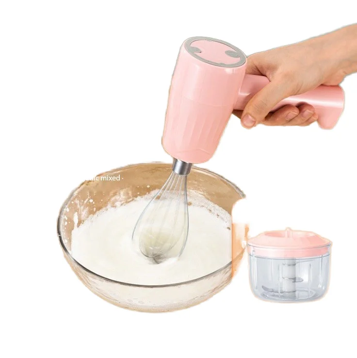 

2025 New Selling Cordless Electric ABS Housing Mini Automatic Kitchen Accessory USB Powered Milk Frother Egg Whisk Mixing Bowl