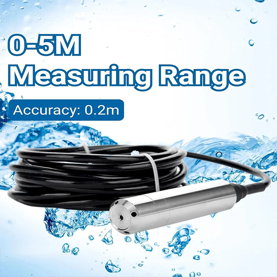 Level Sensor TL-136 Liquid Level Transmitter Water Level Sensor Detector 12-32VDC 4-20mA Signal Output Liquid Level Sensor
