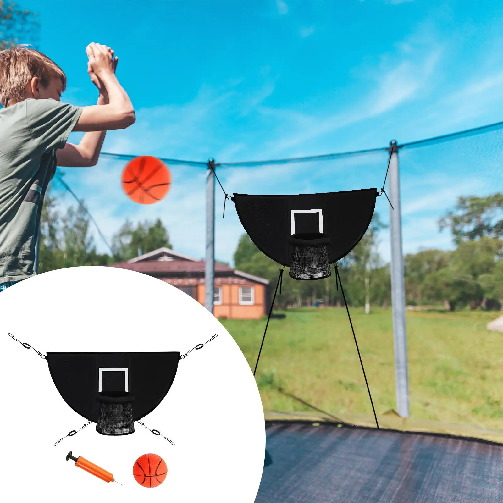 Aro de baloncesto de trampolín para accesorios de fijación de trampolín al aire libre