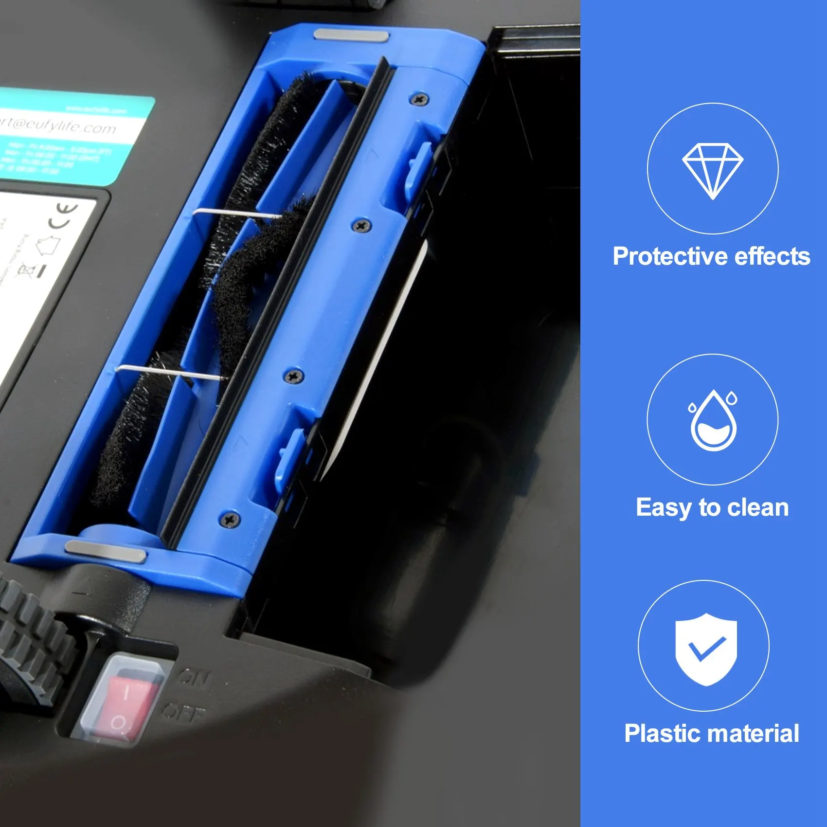 Eufy RoboVac 11S, RoboVac 11S MAX, RoboVac 15T, RoboVac 30, RoboVac 30C, RoboVac 30C MAX, 2 팩 교체 브러시 가드