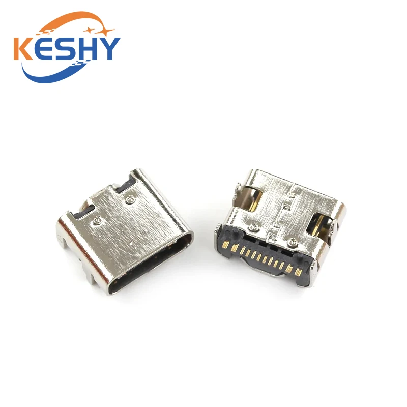 5PCS Type C USB 3.1 6 14 16 24 Pin Connector Type-C Socket SMD DIP Female Jack For PCB High Current Charging Port Transfer Data