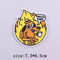 Little Yellow Duck Embroidery Patches For Clothing Hip Hop Animal Patch Iron On Patches On Clothes Fusible Patch Stickers Badges 4