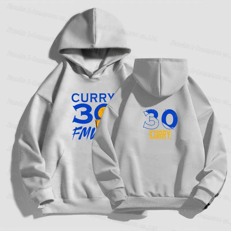 Golden State  Hoodie Curry 30 Basketball Sweater Warriors Men Casual Sportswear Women Long Sleeved Print Hooded Oversized 6xl