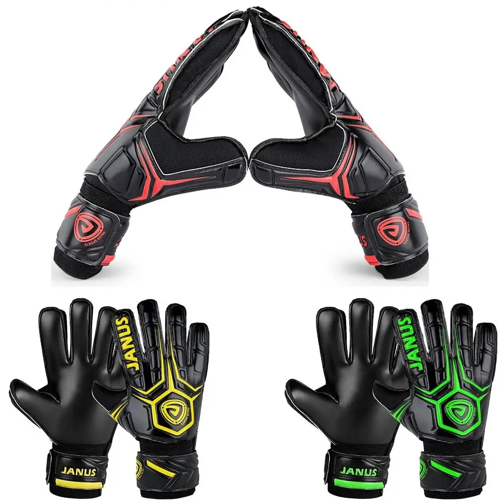 Strong Grip Finger Support Goalie Gloves Durable Non-Slip Goalkeeper Gloves Handguard Thickened Football Gloves Adult