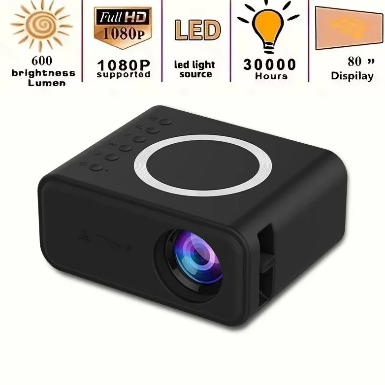 

Home mini projector micro home portable Android mobile phone wireless screen projection interconnection