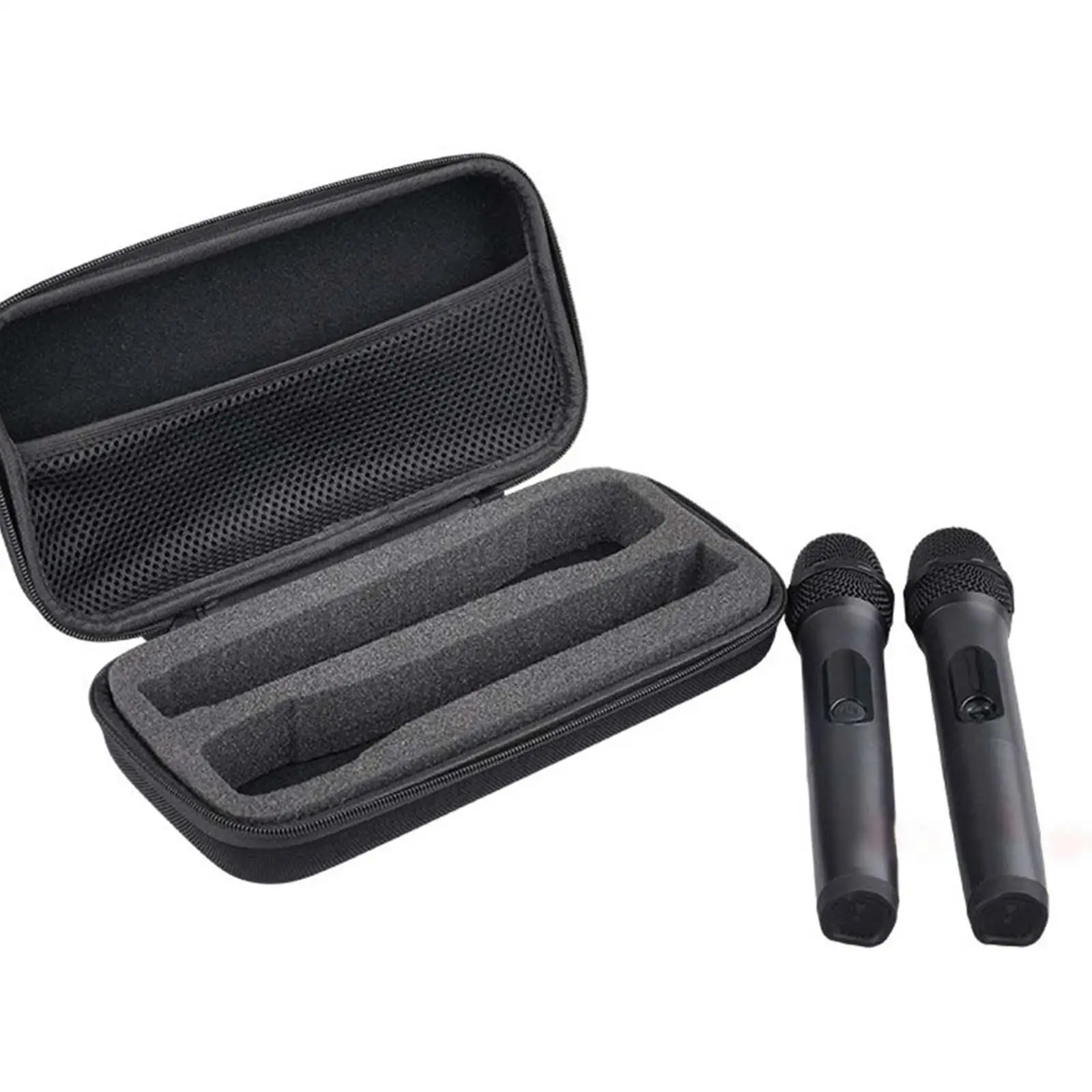 Microphone Case Camping Storage Holder Wide Mouth Hard EVA Case Travelling Trip