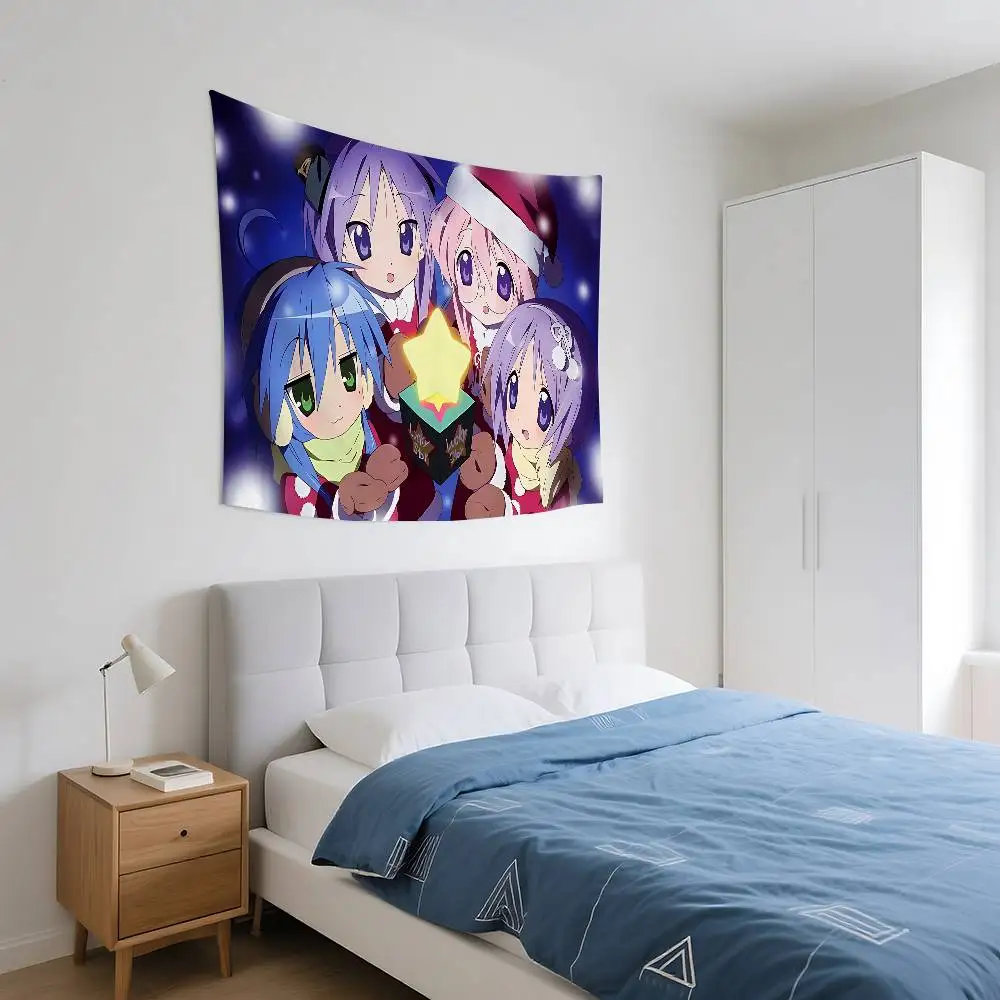 Anime L-Lucky Stars Customizable Tapestries, Tapestries Of Various Styles, Anime-themed Wall Hangings, Celebrity Photo Printing,