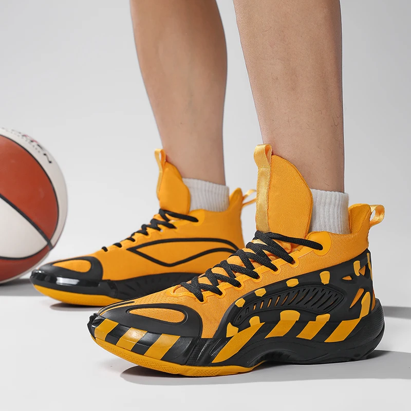 High-quality men's basketball shoes anti-slip wear-resistant shock-absorbing breathable and practical youth sports shoes