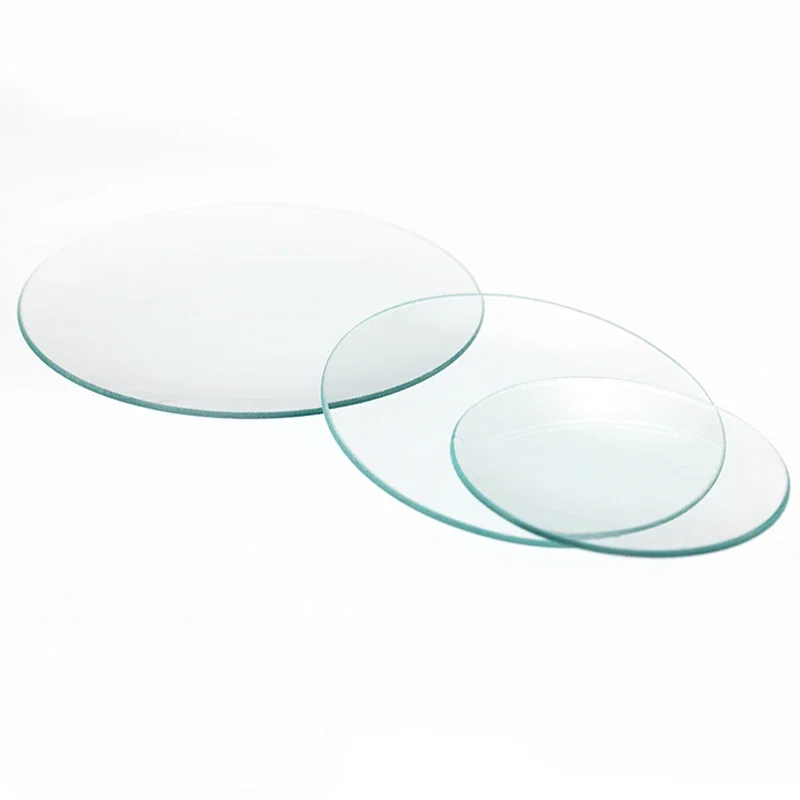 Lote de 10 unidades de cristal curvo para reloj, paneles redondos de cristal, plato de placa de muestreo de superficie, cubierta de vaso de
