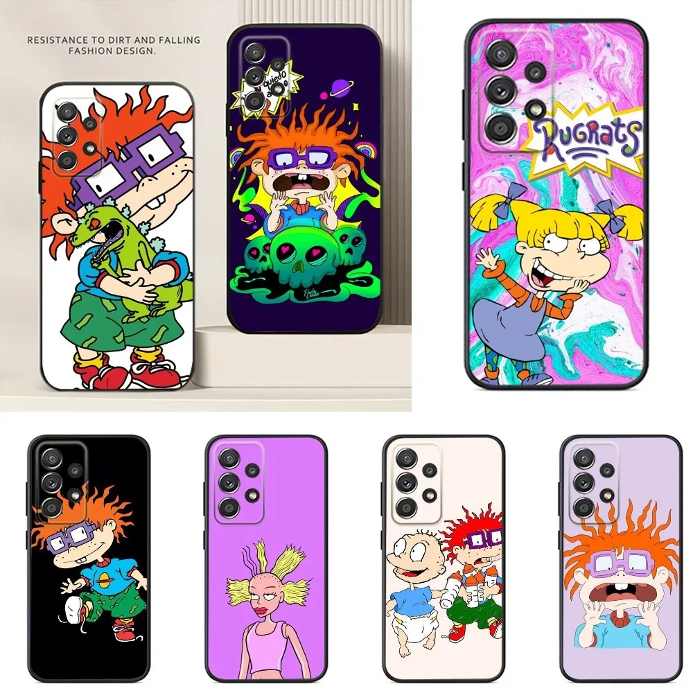 Funny R-Rugrats Phone Case For Samsung S24,S23,S22,S21,S20,S10,S10E,S9 Ultra Plus FE Note 20 Ultra 10 9 Plus Case