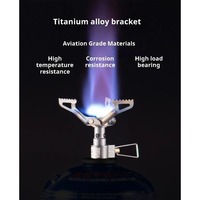 BRS Outdoor Gas Stove Mini Titanium Camping Gas Burner 25g Ultralight Stove Survival Furnace Pocket Picnic Gas Cooker BRS-3000T