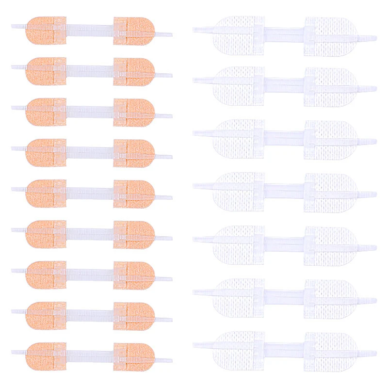 Patch hémostatique de fermeture de plaie, fermeture à glissière à suture rapide, crêpe portable extérieur, 3 pièces